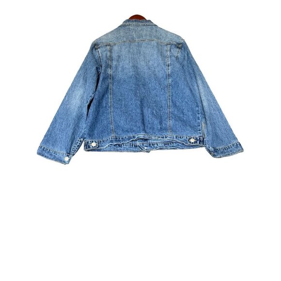 Women Of Faith Denim Button Down Jean Jacket Size XL - Picture 2 of 11